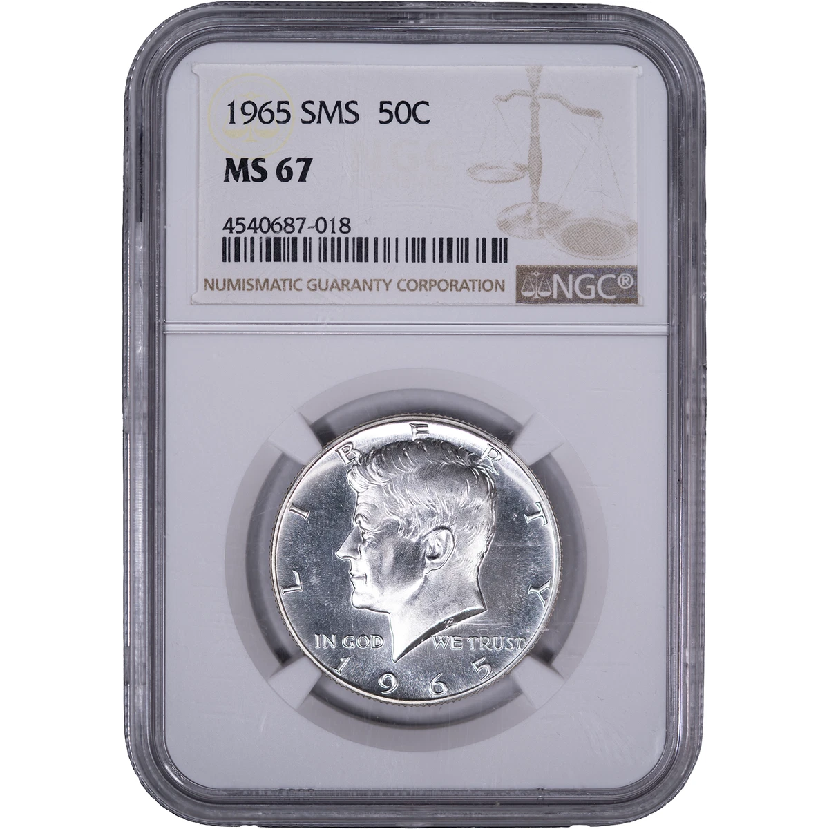 1965 SMS MS 67 NGC 鑑定済 ケネディハーフダラー MS 67 Graded 1965 Kennedy US Half Dollars (1964-Now) for sale | eBay