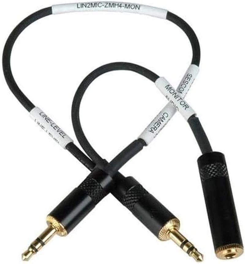 Sescom LN2MIC-ZMH4-MON 3.5Mm Line to Mic 25Db Attenuation Cable for Zoom H4N wit - Image 4 of 4