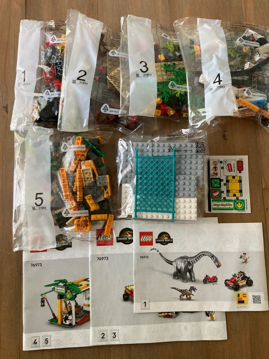 LEGO Jurassic 76973 Raptor & Titanosaurus Tracking Mission NO