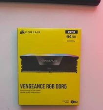 CORSAIR - VENGEANCE RGB 64GB (2x32GB) DDR5 6400MHz C32 UDIMM Desktop Memory