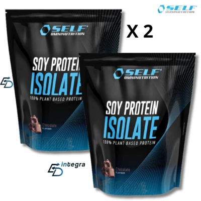 SELF Omninutrition Soy Protein 1000 gr x 2 =2000 gr Proteine Isolate della Soia