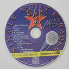 KARAOKE CD+G MICHAEL BUBLE SINGLE ARTIST TOP HITS S.A.K #3 in Vinyl with print