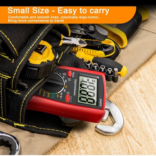 LCD Digital Multimeter Voltmeter Ammeter Ohmmeter AC DC Volt Tester Leads Meter - 第 10/12 張圖片