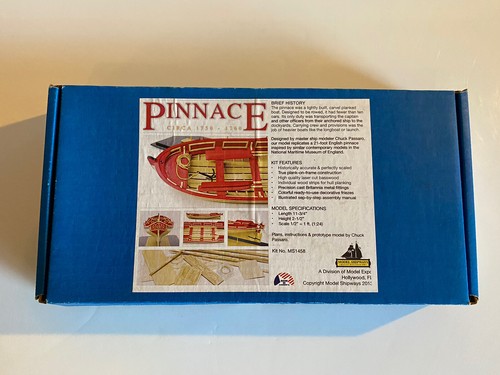 Model Shipways 21ft English Pinnace Wood & Metal Model Ship Kit 1:24 Scale - Picture 3 of 16