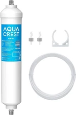 AQUA CREST 5 Years Capacity -Inline Water Filter for Refrigerator with 1/4-Inch