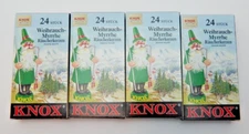 4 NEW BOXES Knox Myrrh Scent Incense Cones Made in Germany 24/Box