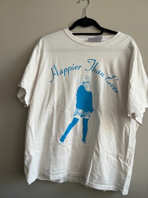 CANT BUY! NEW Billie Eilish Tour T-Shirt XL  White '22 Happier Than Ever Tour