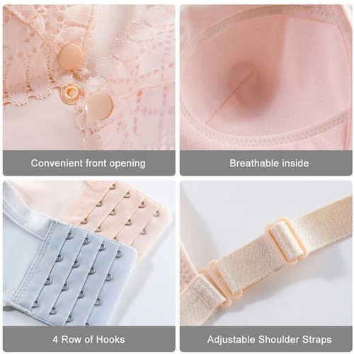 Breastfeeding Bra Maternity Nursing Bra for Feeding Nursing Underwear Pregnant - Picture 2 of 18