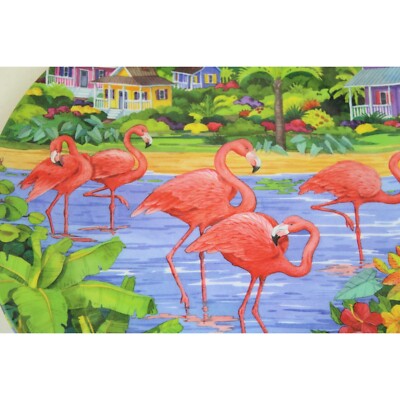 Sakura Evolution Melamine Dinner Plates Flamingo Set of 4 90789