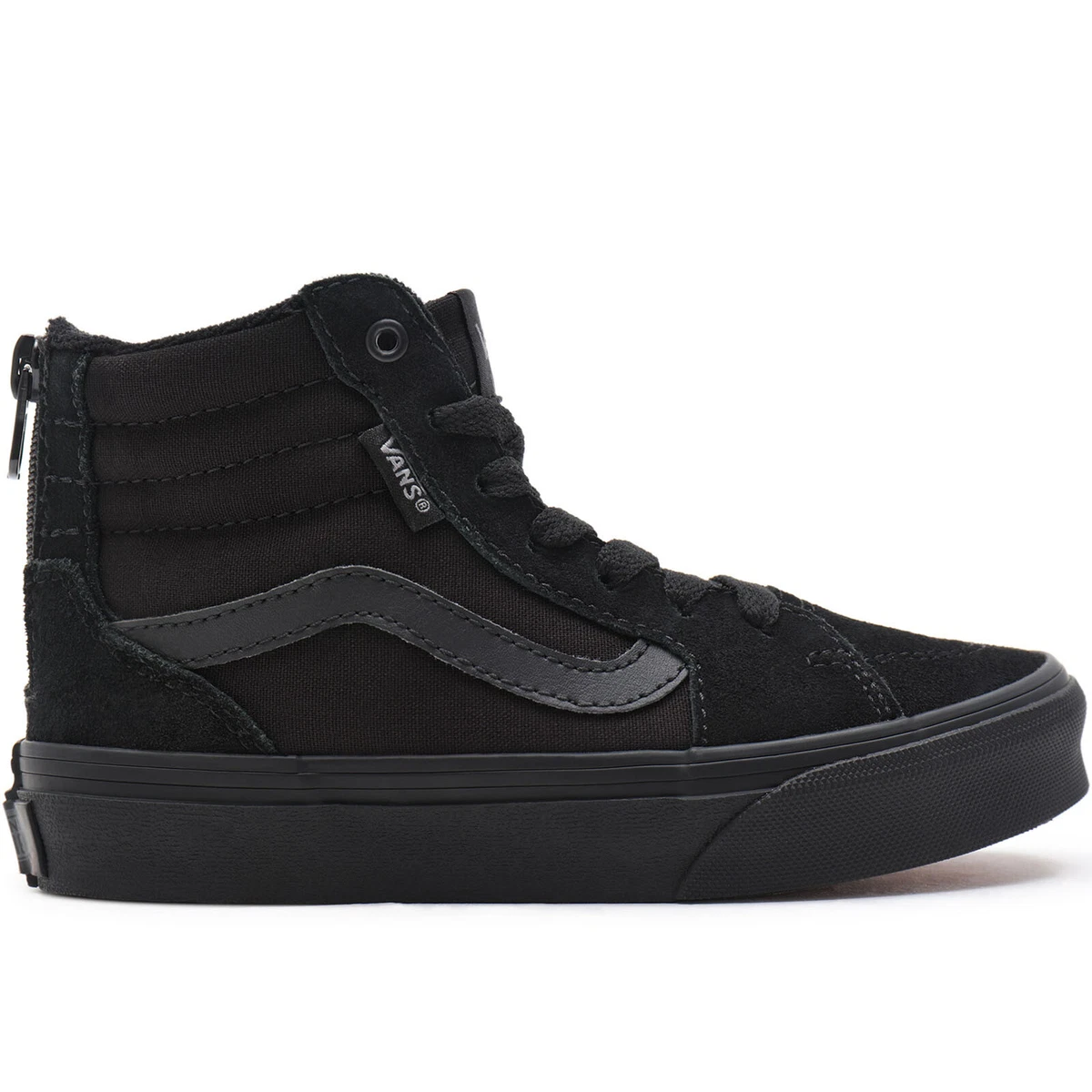Vans Kids Boys Filmore Hi High Top Zipped Trainers Sneakers Shoes