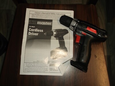 Drill Master 62873 Cordless Drill 18V 3/8'' Tool Only - NEW