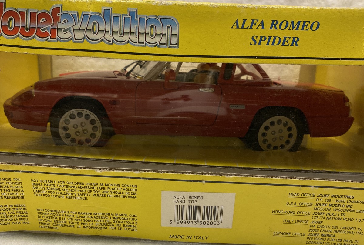Jouef Evolution製 1/18 アルファロメオ・スパイダー 2種 Alfa