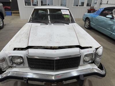 75-80 MERCURY MONARCH FRONT HOOD BONNET W/ HINGES WHITE PAINT 9D