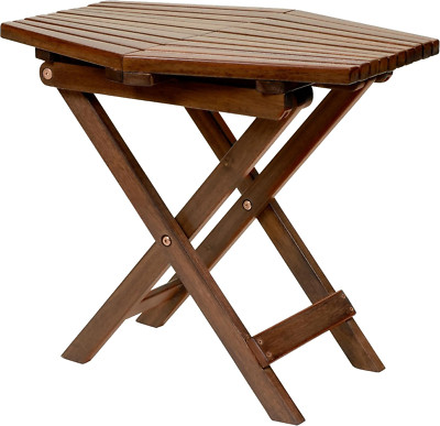 Tamarack Folding Table - Outdoor Patio Furniture Accessory for Home Entertaining