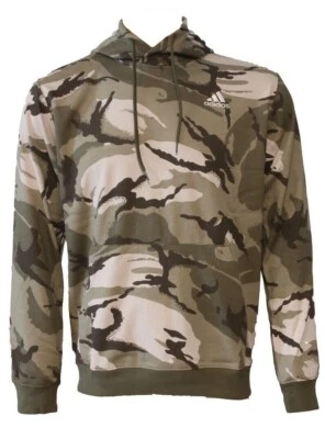 Adidas Hoodie Seasonal Essentials Camouflage IN7122 Olive Strata - Bild 1 von 2
