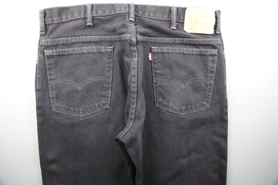 Men's 2013 Levi's 517 Jeans Boot Cut Black 100% Cotton Size 40x30