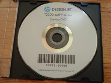 Original Start up disk for HP DesignJet T2300 Plotters. Drivers, Manuals, DVD,CD