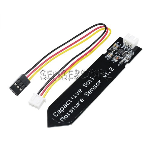 SeasBoat Analog Capacitive Soil Moisture Sensor V1.2 – Corrosion Resistant W/ Cable