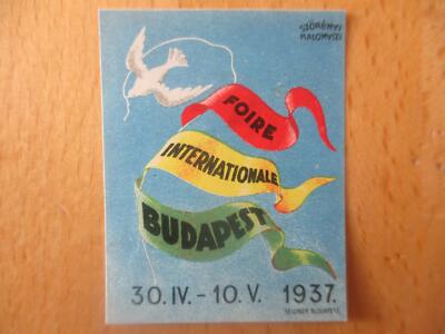 (3475) Reklamemarke - Foire Budapest 1937