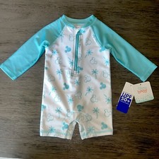 Disney Baby Boy Rash Guard Swimsuit Mickey Mouse size 6-9 Or 12 Months New