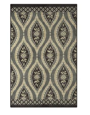 Mohawk Value Bay 3x4 Neutral Trellis Machine Washable Throw Rug