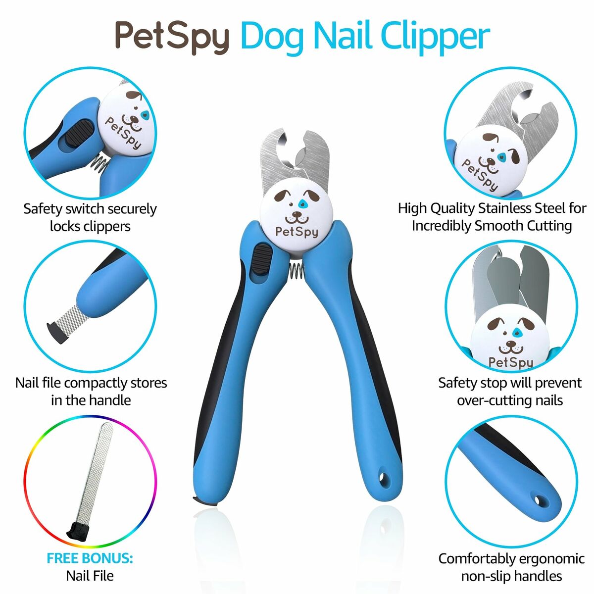 Dog Nail Clippers for Medium and Small Breed, Dog Nail Trimmer with Quick  Sensor and Sharp Stainless Steel Blade, Perfect Pet Claw Clipper Grooming  Tool Set with Free Nail File and Dog