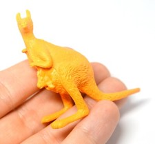 ORANGE KANGAROO FIGURINE