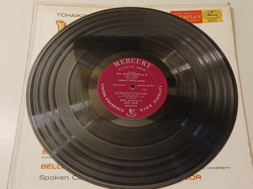 Tchaikovsky 1812 LP Vinyl Festival Overture Op 49 Capriccio Italien MG~50054 - Picture 7 of 15