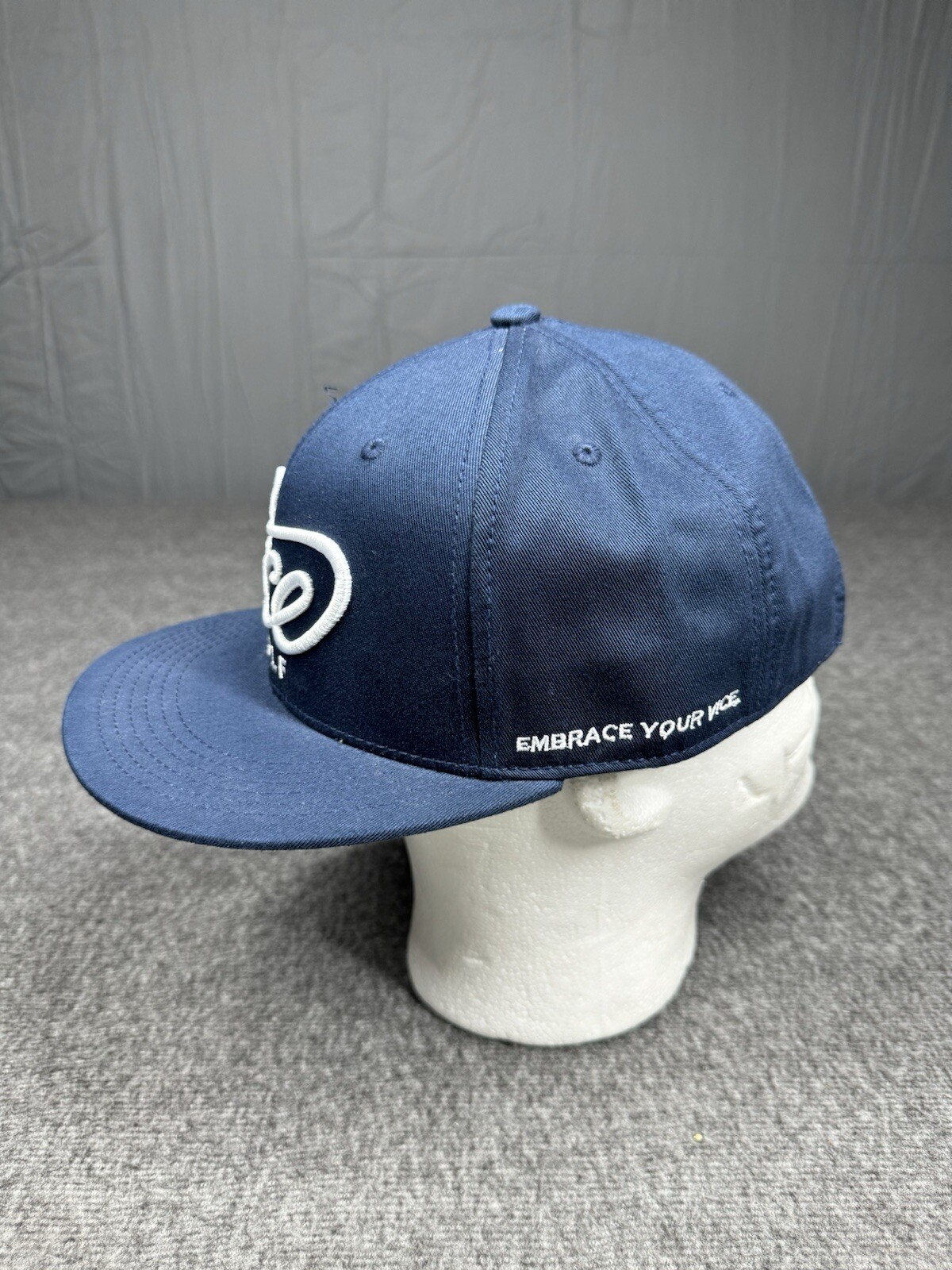 Vice Golf Snapback Hat Blue White Script Adjustab… - image 5
