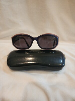 Vintage Chanel Prescription Sunglasses W/Case 2 Tone Blue  display picture 1