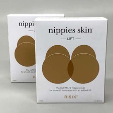 NIPPIES SKIN 2 PACK Lift Nipple Cover Matte W/ Nipple Covering Caramel 1 Pair