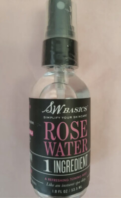 Rose Water Toning Mist, SEALED Ingredients Organic Rosewater￼ Steam Distilled￼