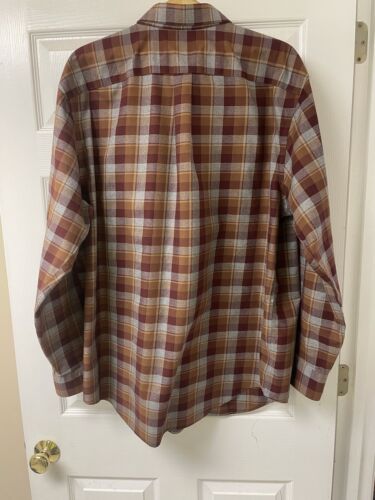 Roundtree & Yorke Gold Label Men's Size - 2XT Brow plaid Perfect Performance - Picture 2 of 3