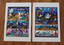 (2) Raphael Abecassis - Original Song of Songs Serigraph Prints #1 and #2 -Fine