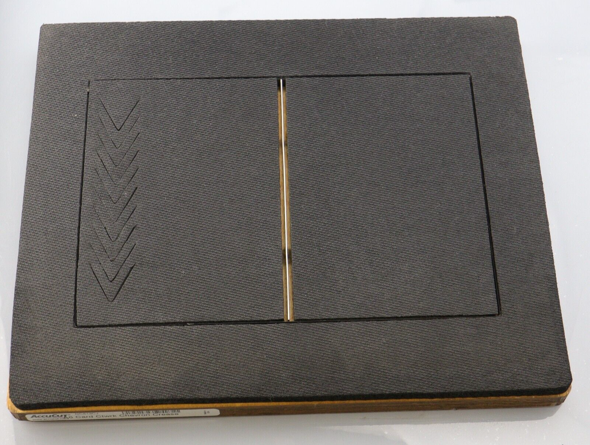 Accu Cut A6 Card Ctwrk Chevron Crease NC513CJ Jumbo Die 252 | eBay