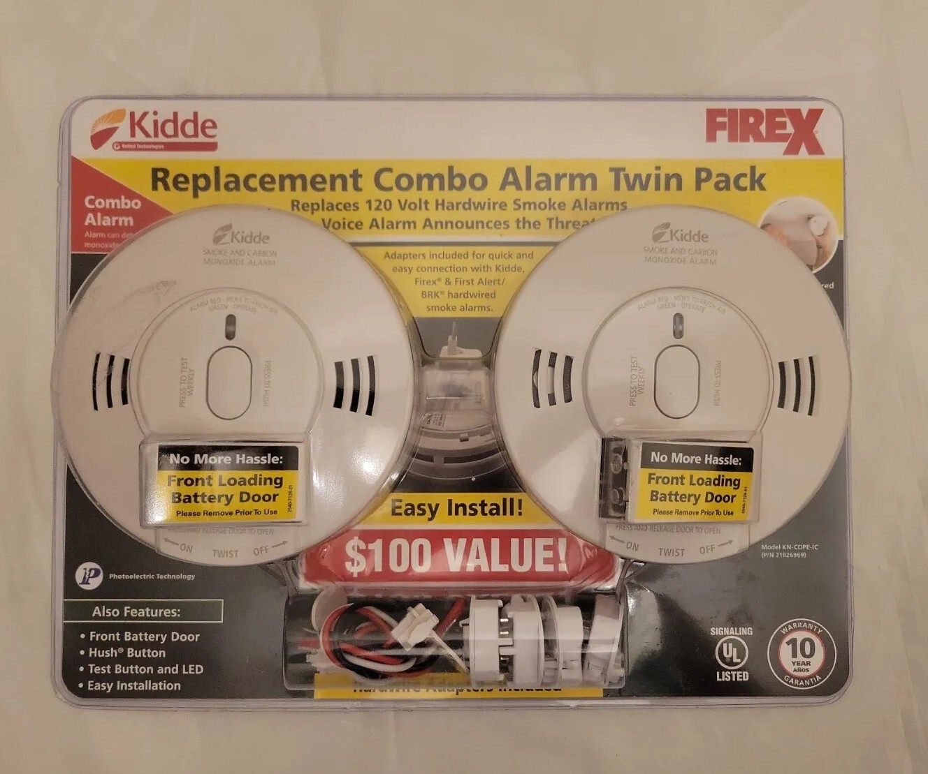 Kidde Firex Smoke and Carbon Monoxide Detector Pack of 2 47871269693
