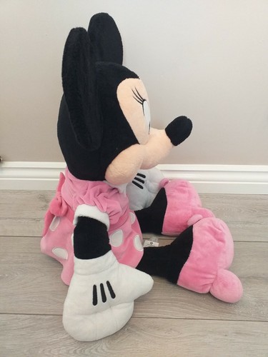 Peluche suave juguete de peluche de 17 pulgadas grande rosa estampado de 17 pulgadas tienda Disney - Imagen 2 de 10