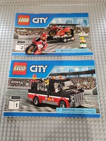 Retired Lego Set 60084 Lego City Racing Bike Transporter (100%complete) W/Manual