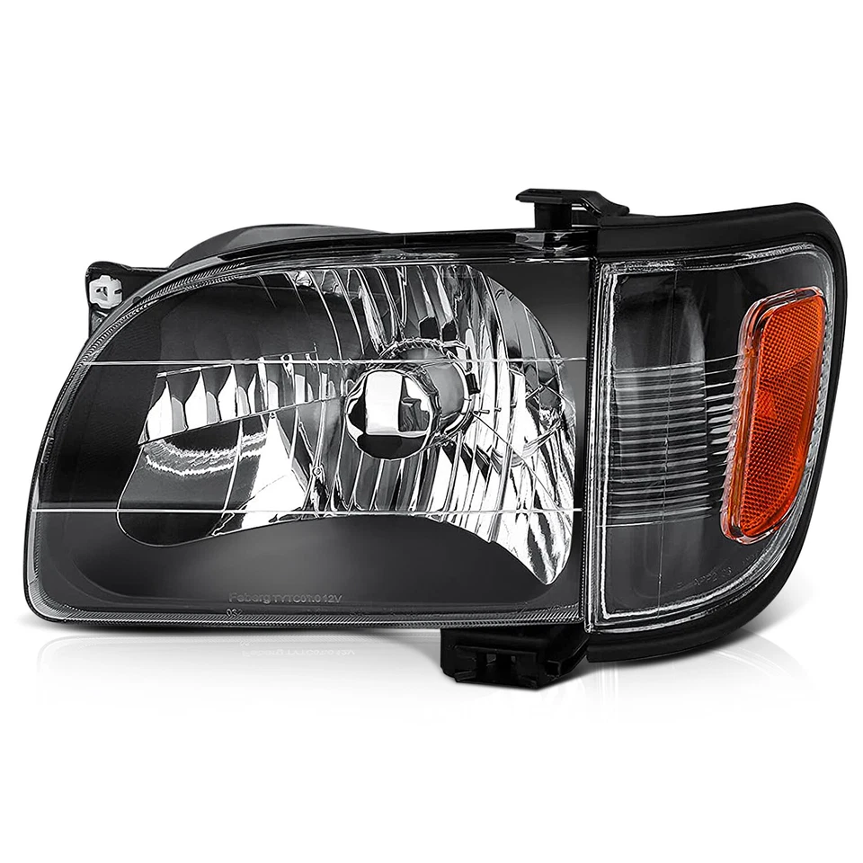 Conjunto de faros negros aptos para Toyota Tacoma 2001-2004 Foto 2 de 4