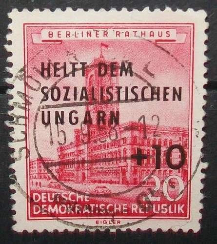 N°1967U STAMP GERMAN DEMOCRATIC REPUBLIC DDR 1956 CANCELED aus