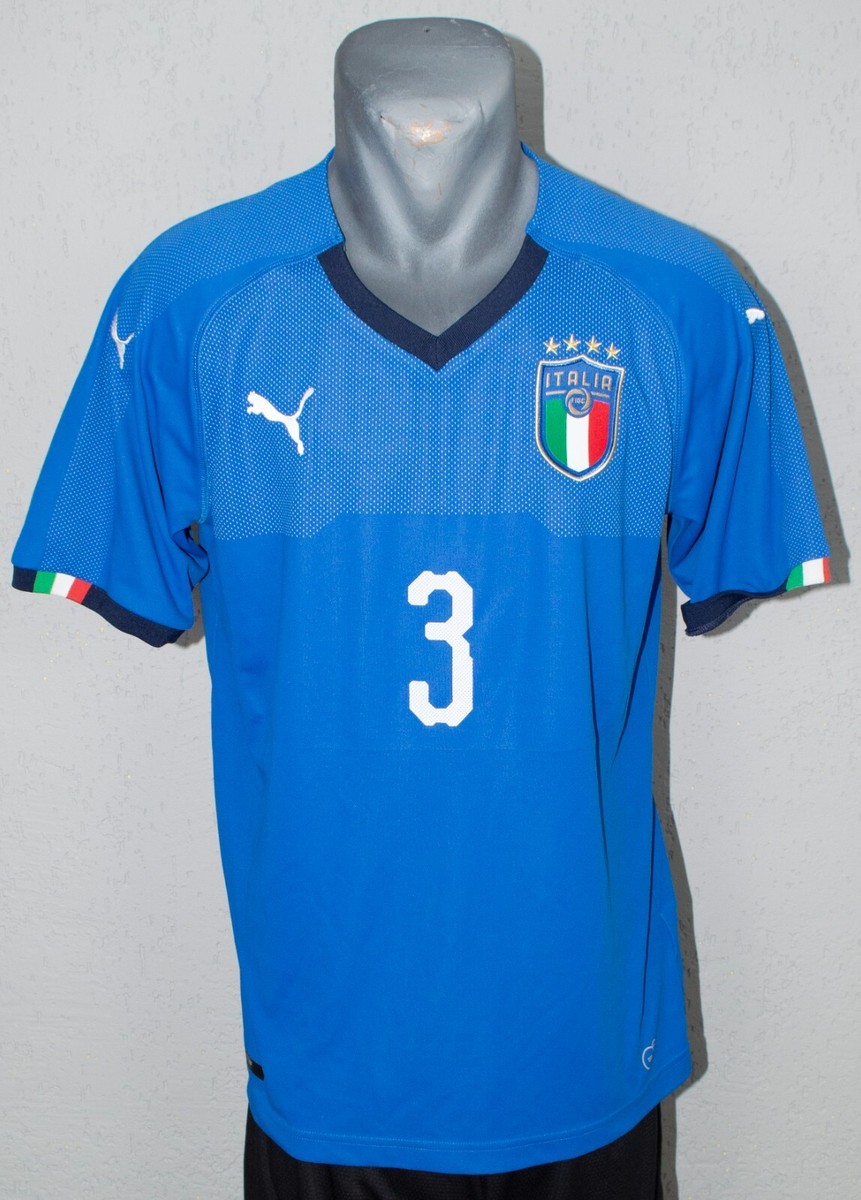 Italy Chiellini Jersey 2018 World Cup Football Soccer Home Mens