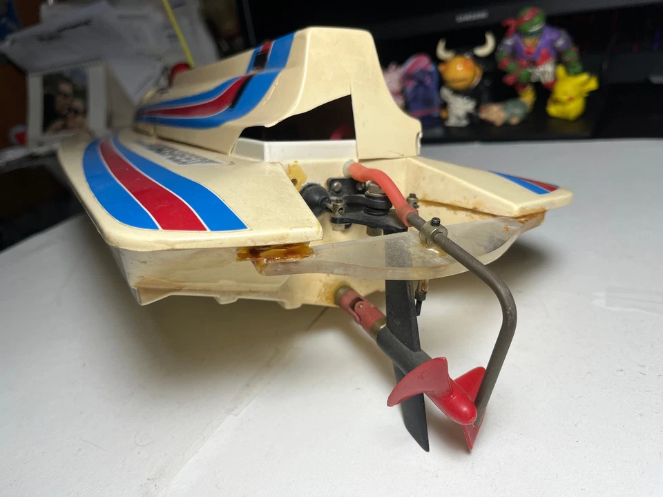 Rara barca vintage Graupner Hydrospeed Rc.- MOTOSCAFO RADIOCOMANDATO - Immagine 4 di 4