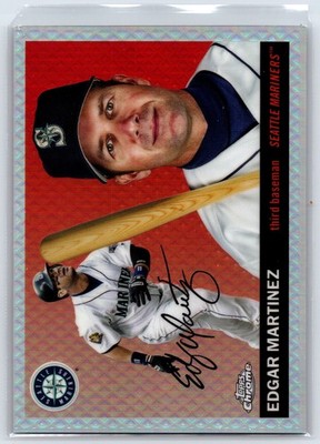 2025 Topps Chrome Platinum Edgar Martinez #464 Diamond Etch /55 - Mariners