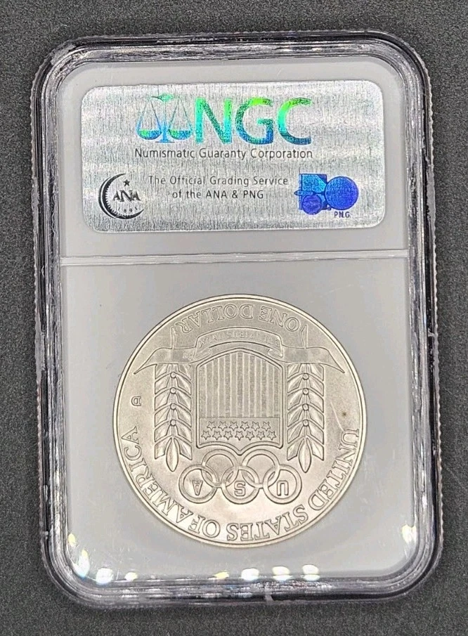 1992-D Olympic Baseball Commemorative Silver Dollar | NGC MS69 - Image 2 of 4