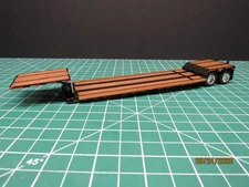 DCP First Gear 1/64 Black Fontaine Renegade Lowboy w/ Detachable Goose Neck