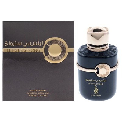 Risala Let's Be Strong EDP for Men, Woody Floral Spicy Fragrance 3.4 oz Spray