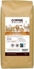Coffee Masters Full Bodied Espresso Coffee Beans 1Kg - Medium Dark Roast Arabic 26.99 per kilo