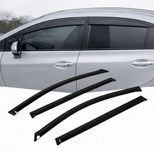 Window Visor Rain Guard 4pcs For Mitsubishi Galant Sedan 2004-2012 Tape-on Smoke
