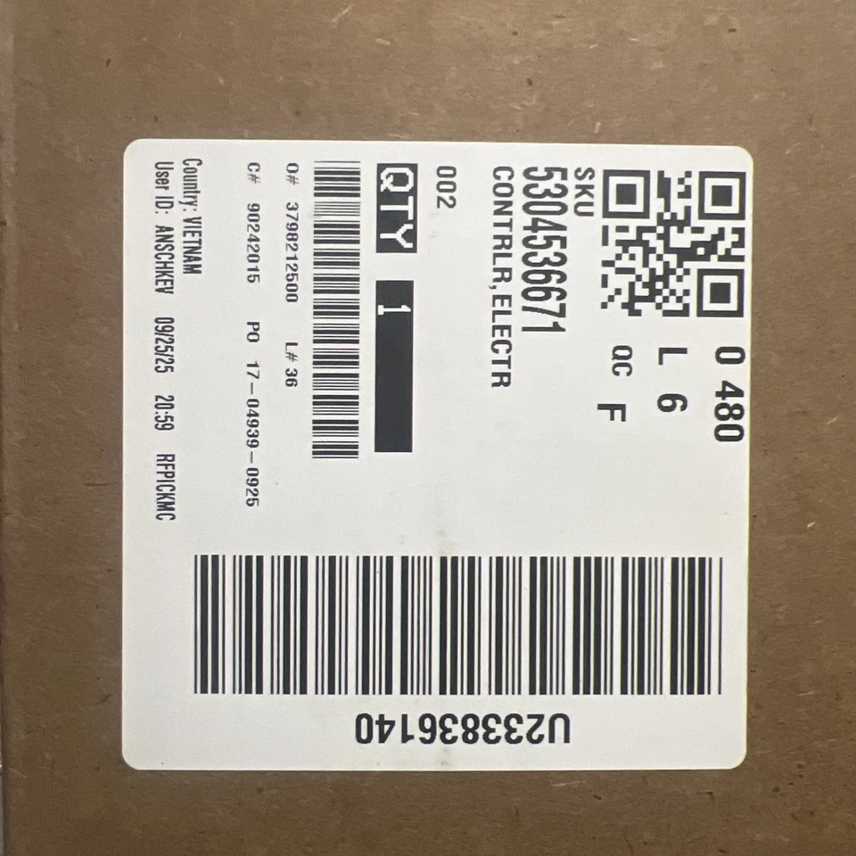 Conjunto de placa de control electrónico de gama Electrolux 5304536671 OEM Foto 4 de 4