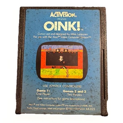 Oink! (Atari 2600, 1982) Activision Atari Game Cartridge PAL